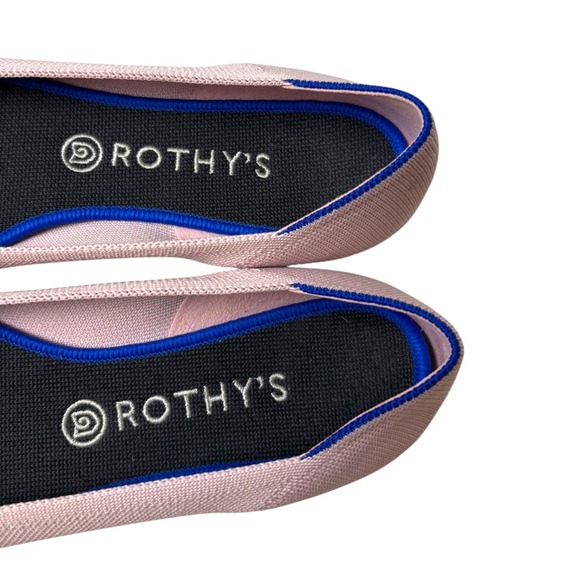 Rothy's The Point Flats Women's Petal Pink Slip On Knit Pointed Toe Shoes Sz 11 - Picture 10 of 10